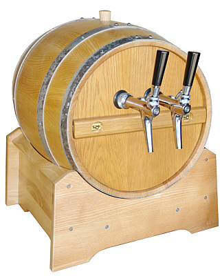 Dry beer cooler in an original oak cask - 2 lines
 packet 1