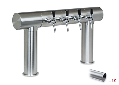 Modell 1400
 4 leitig
 Edelstahl-matt