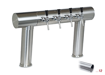 Modell 1450
 4 leitig
 Edelstahl-matt