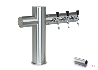 Modell 1700
 3 leitig
 Edelstahl-matt