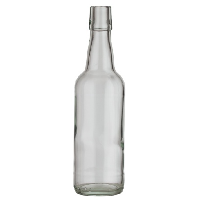 Lochmundflasche 0,5 l wei
 Bgelverschlussflasche 0,5 l