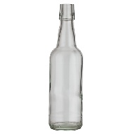 Lochmundflasche 0,5 l weiß Bügelverschlussflasche 0,5 l