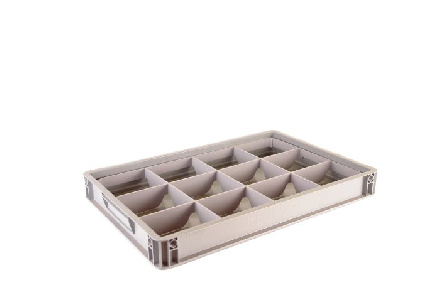 Geschlossene Glserkiste 0712
 max. Glashhe: 4,5 cm
 Premium Linie
