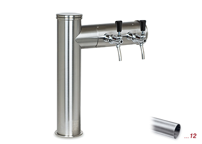 Modell 2650
 2 leitig
 Edelstahl-matt
