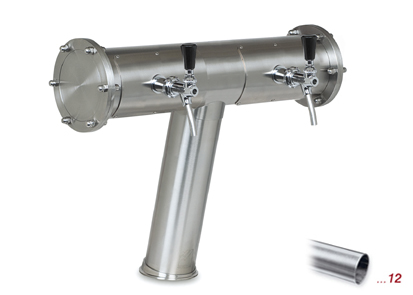 Modell 4300
 2 leitig
 Edelstahl-matt