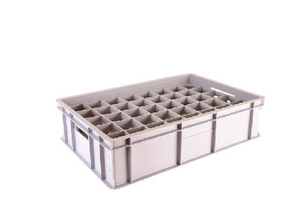 Standard crate 1540
 max. glass height: 12,6 cm
 Premium line