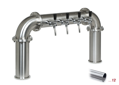 Modell 4550
 4 leitig
 Edelstahl-matt