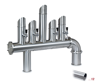 Modell 4800
 4 leitig
 Edelstahl-matt