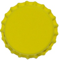 Kronkorken gelb <br/>26 mm