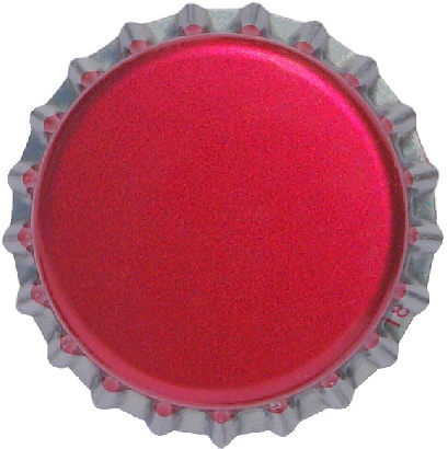 Kronkorken pink/silber 26 mm
 100 Stck