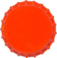Kronkorken orange <br/>26 mm