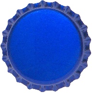 Crown Cork blue 
<br/>26 mm