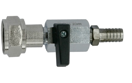 Absperrhahn 5/8" Sechskant auf 10 mm Tlle