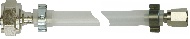 Bierschlauch Sechskantmutter 5/8" IG (NC) auf 7/16" IG, 2m