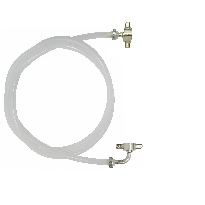 Beer line 10 mm PE,
 straight/90, stainless steel