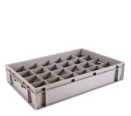 Standard crate 1224
 max. glass height: 10,5 cm
 Premium line