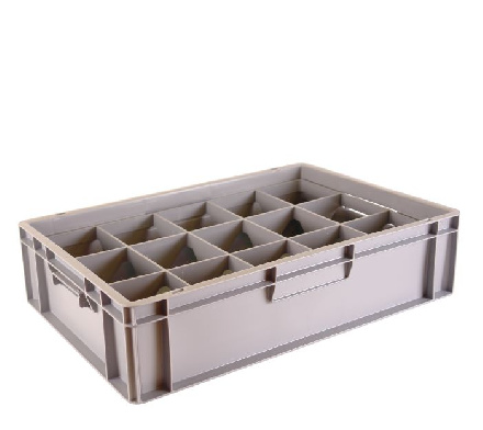 Standard crate 1515
 max. glass height: 12,3 cm
 Classic line