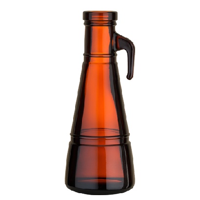 Old-Bohemian bottle 1,0 l brown, lower type