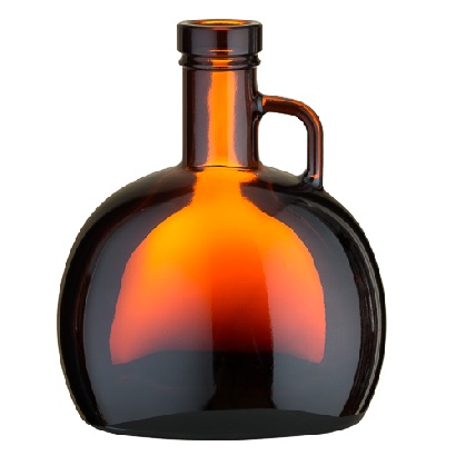 Ovale bottle 2,0 l brown