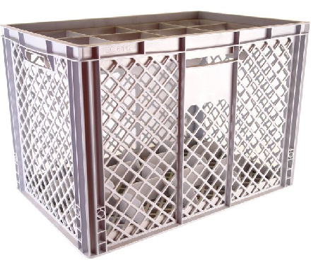 Perforated crate 4212
 max. glass height: 39,2 cm
 Premium line