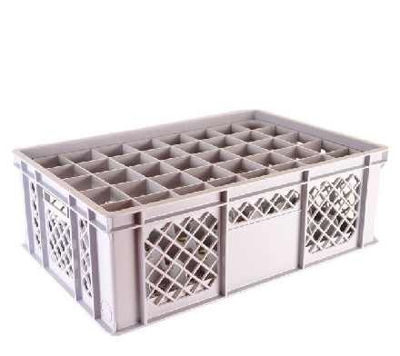 Perforated crate 1740
 max. glass height: 14,0 cm
 Premium line