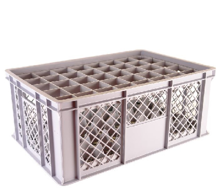 Perforated crate 2540
 max. glass height: 22,2 cm
 Premium line