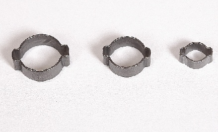 Double ear clamp 4mm